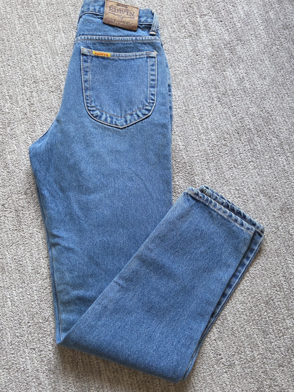 Vintage 80's 90's Tokyo Jeans EDWIN French Classic Blue High-Rise Japan Denim